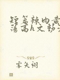 短篇辣肉黄辣放荡高h文动漫