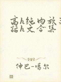 高h纯肉放荡脏话h文合集