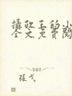 摄政王的小宠妃全文免费阅读