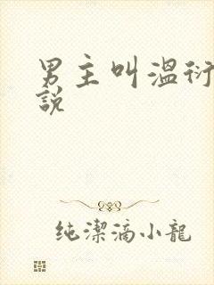 男主叫温衍的小说