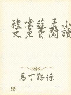 程伟苏柔小说全文免费阅读