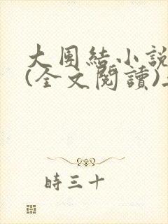 大团结小说目录(全文阅读)无弹窗封面