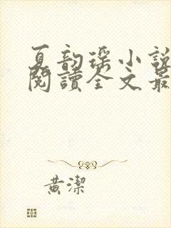 夏韵瑶小说免费阅读全文最新章节封面