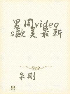 男同videos欧美最新