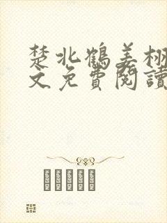 楚北鹤姜栩栩全文免费阅读笔趣阁