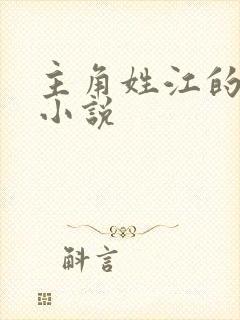 主角姓江的都市小说