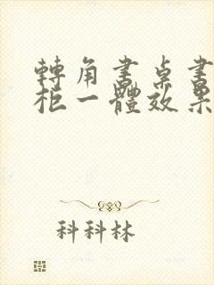 转角书桌书架衣柜一体效果图