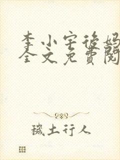 李小宇后妈小说全文免费阅读