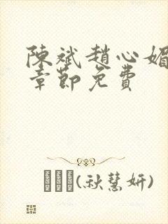 陈斌赵心媚全部章节免费