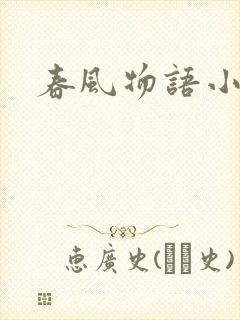 春风物语小说封面