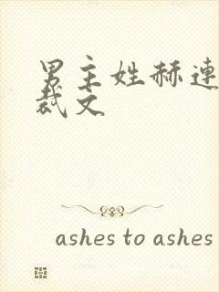 男主姓赫连的总裁文