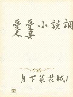 爱爱小说调教日人妻