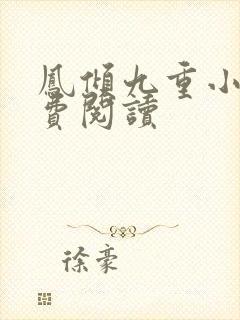 凤倾九重小说免费阅读封面