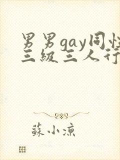 男男gay同性三级三人行