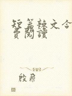 短篇辣文合集免费阅读