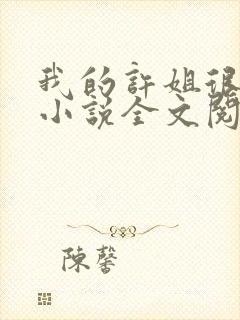 我的许姐很温柔小说全文阅读