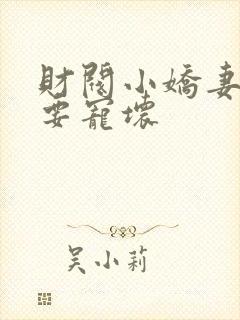 财阀小娇妻叔你要宠坏