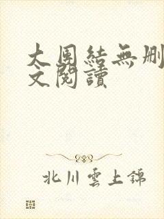 大团结无删减全文阅读