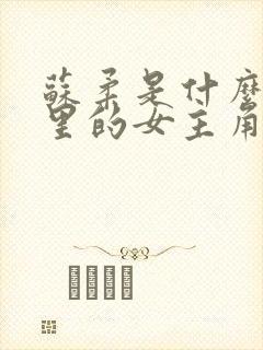 苏柔是什么小说里的女主角封面