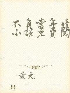 不负当年晴时雨小说免费阅读笔趣阁封面