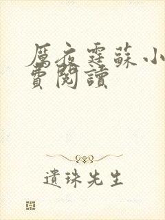 厉夜霆苏小汐免费阅读