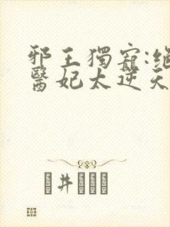 邪王独宠:绝色医妃太逆天的