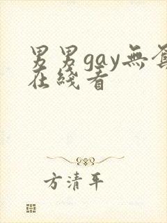 男男gay无套在线看