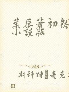叶辰萧初然有声小说版封面