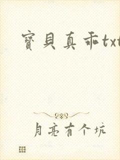 宝贝真乖txt封面