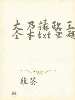 大乃摄政王被开全本txt笔趣阁