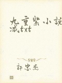 九重紫小说未删减txt