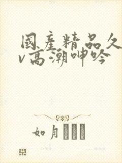 国产精品久久av高潮呻吟