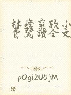 林峰宁欣小说免费阅读全文下载封面