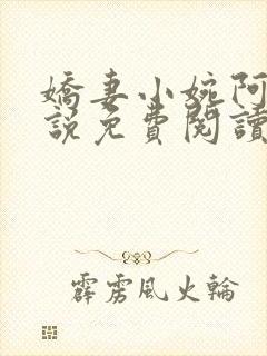 娇妻小婉阿闯小说免费阅读