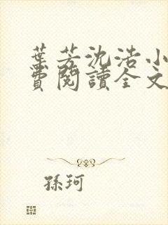 叶芳沈浩小说免费阅读全文最新章节