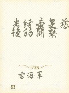 光绪帝是慈禧太后的关系封面