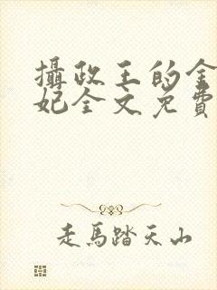 摄政王的金牌宠妃全文免费阅读