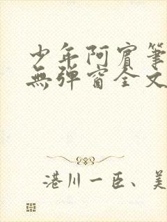 少年阿宾笔趣阁无弹窗全文免费阅读