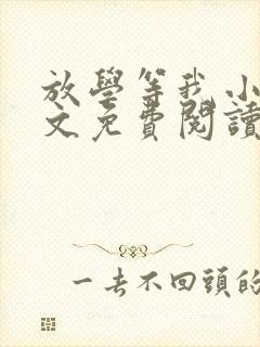 放学等我小说全文免费阅读小说