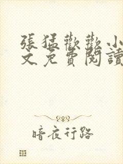 张猛欢欢小说全文免费阅读最新章节