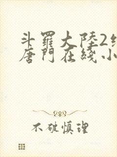 斗罗大陆2绝世唐门在线小说阅读