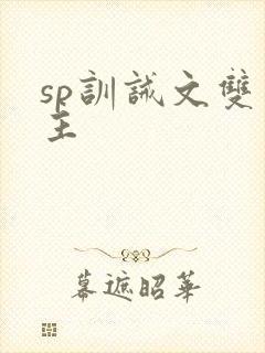 sp训诫文双男主