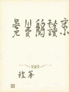 晏川的秘密全文免费阅读小说