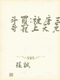 斗罗:被唐三哥哥宠上天免费封面