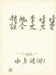 赵旭李晴晴的小说全文免费阅读