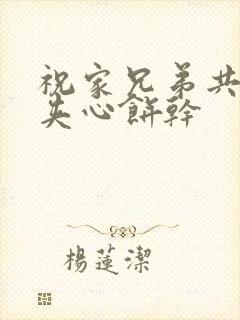 祝家兄弟共享后夹心饼干