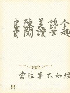 良陈美锦全文免费阅读笔趣阁官网