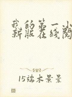 我的第一小说最新版在线阅读全文封面