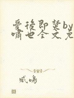 爱后即焚by林啸也全文免费阅读笔趣阁