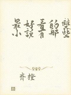 最好看的双男主小说有哪些